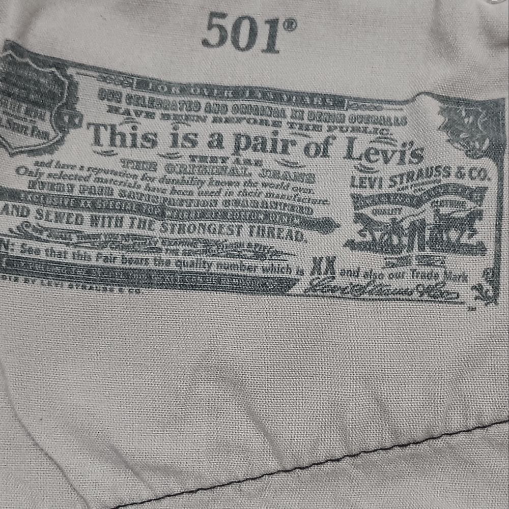 Levis 501 High Rise cut off Button Fly Shorts Size L/31 - Picture 7 of 14